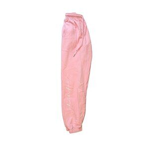 White Fox Pink Jogger Sweatpants XS Cotton/Poly Blend Athleisure